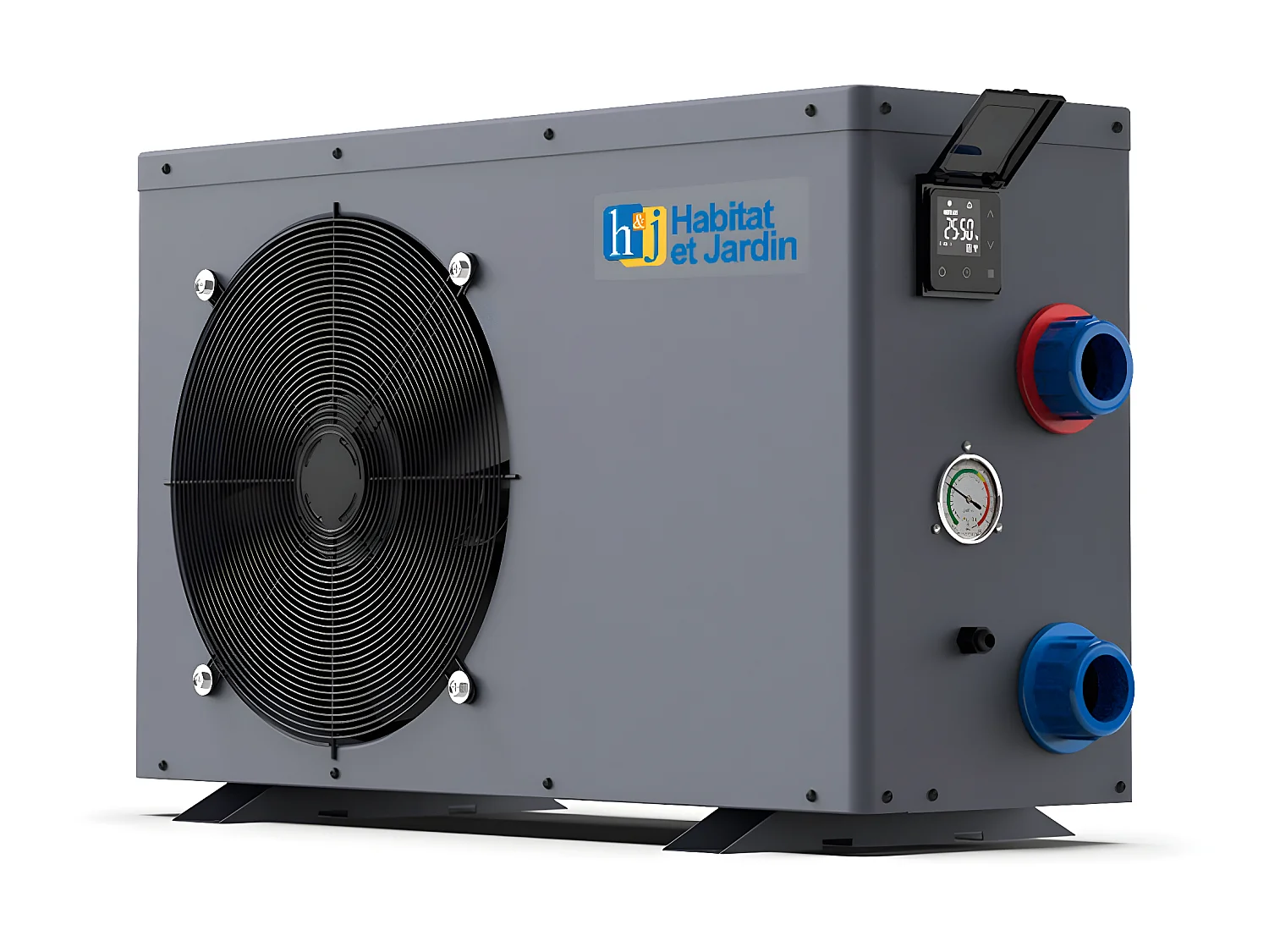 Piscine bois en kit rectangle " Tampa 145 " - 7.20 x 4.20 x 1.44 +  Pompe à chaleur - Puissance 6.1 kW