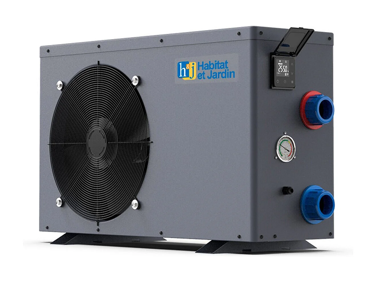 Piscine bois en kit rectangle " Tampa 145 " - 7.20 x 4.20 x 1.44 +  Pompe à chaleur - Puissance 6.1 kW