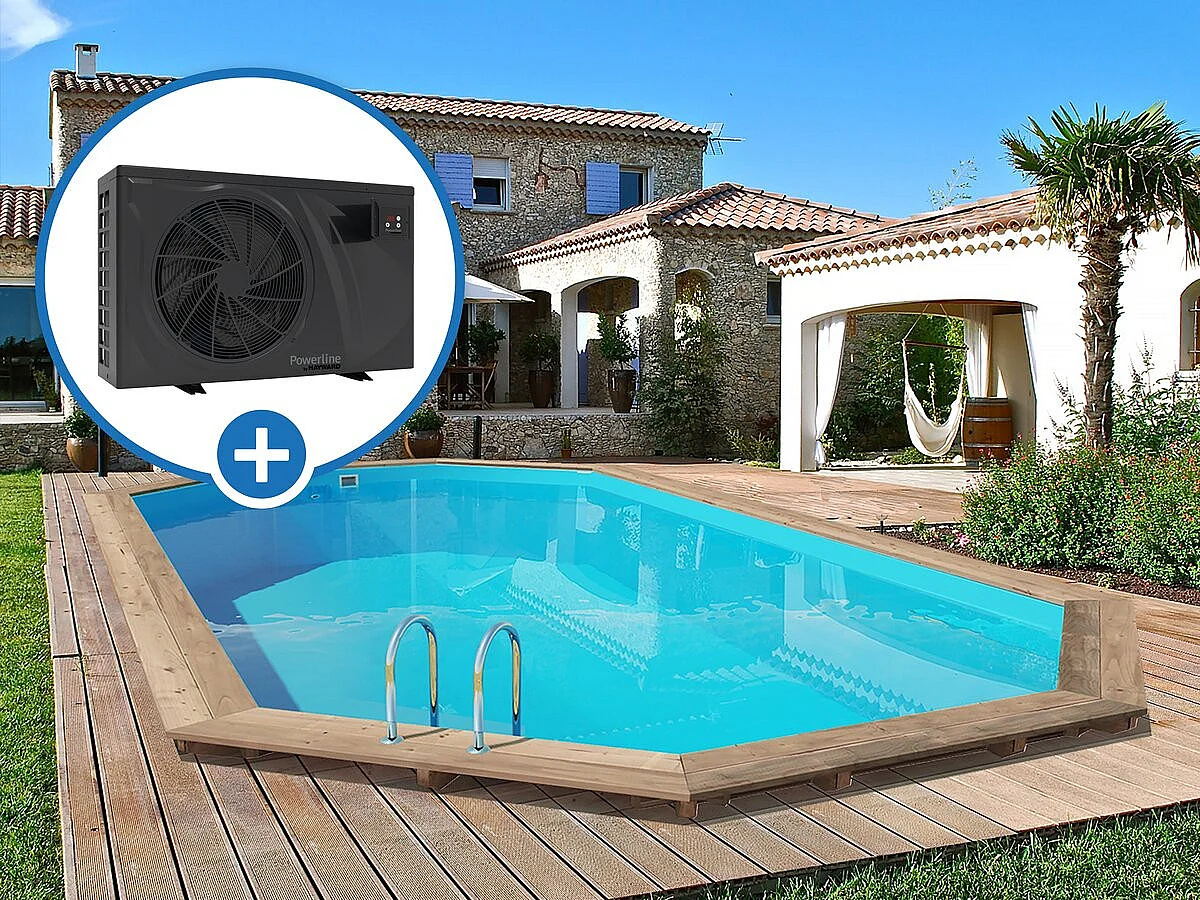 Piscine bois " Palma 130 " - 7.57 x 4.07 x 1.31 m