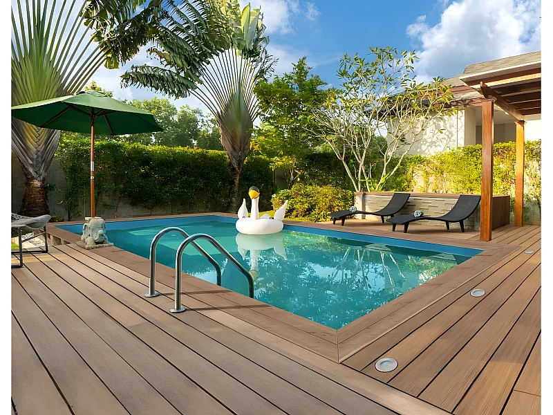 Piscine bois rectangle " Panama "- 6.20 x 4.10 x 1.45 m