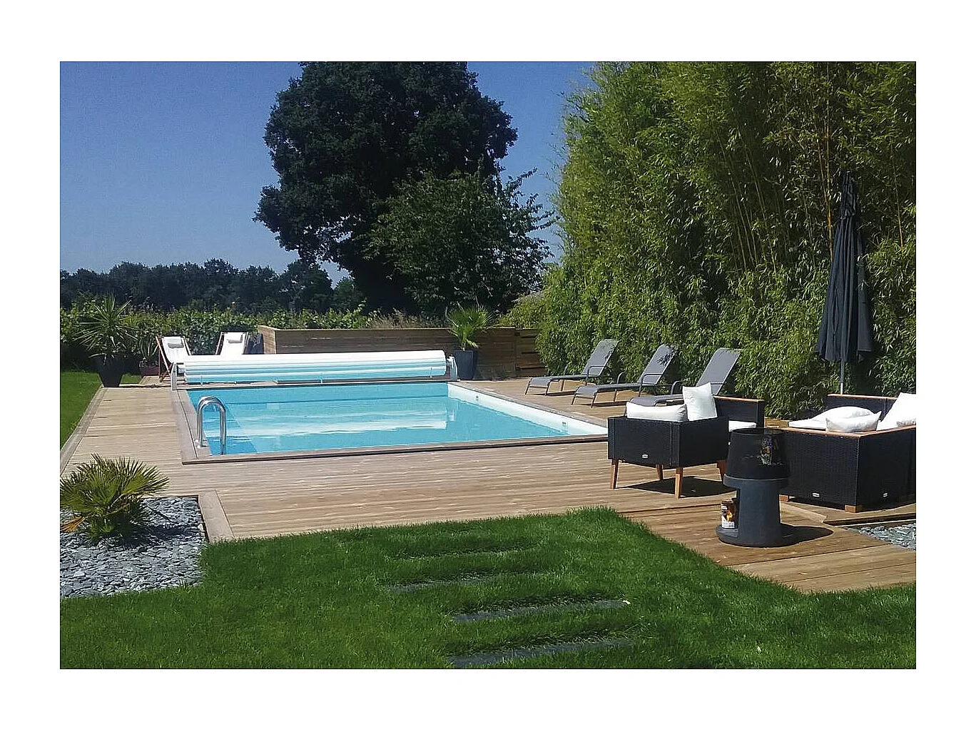 Piscine bois en kit rectangle "Oceano " - 9.20 x 5.20 x 1.44 m