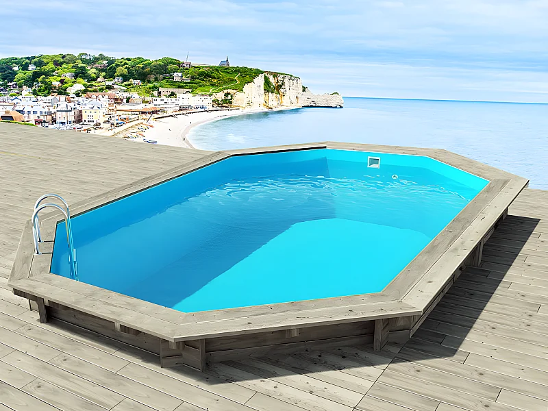 Piscine bois " Brazilia "  5.86 x 3.86 x 1.20 m