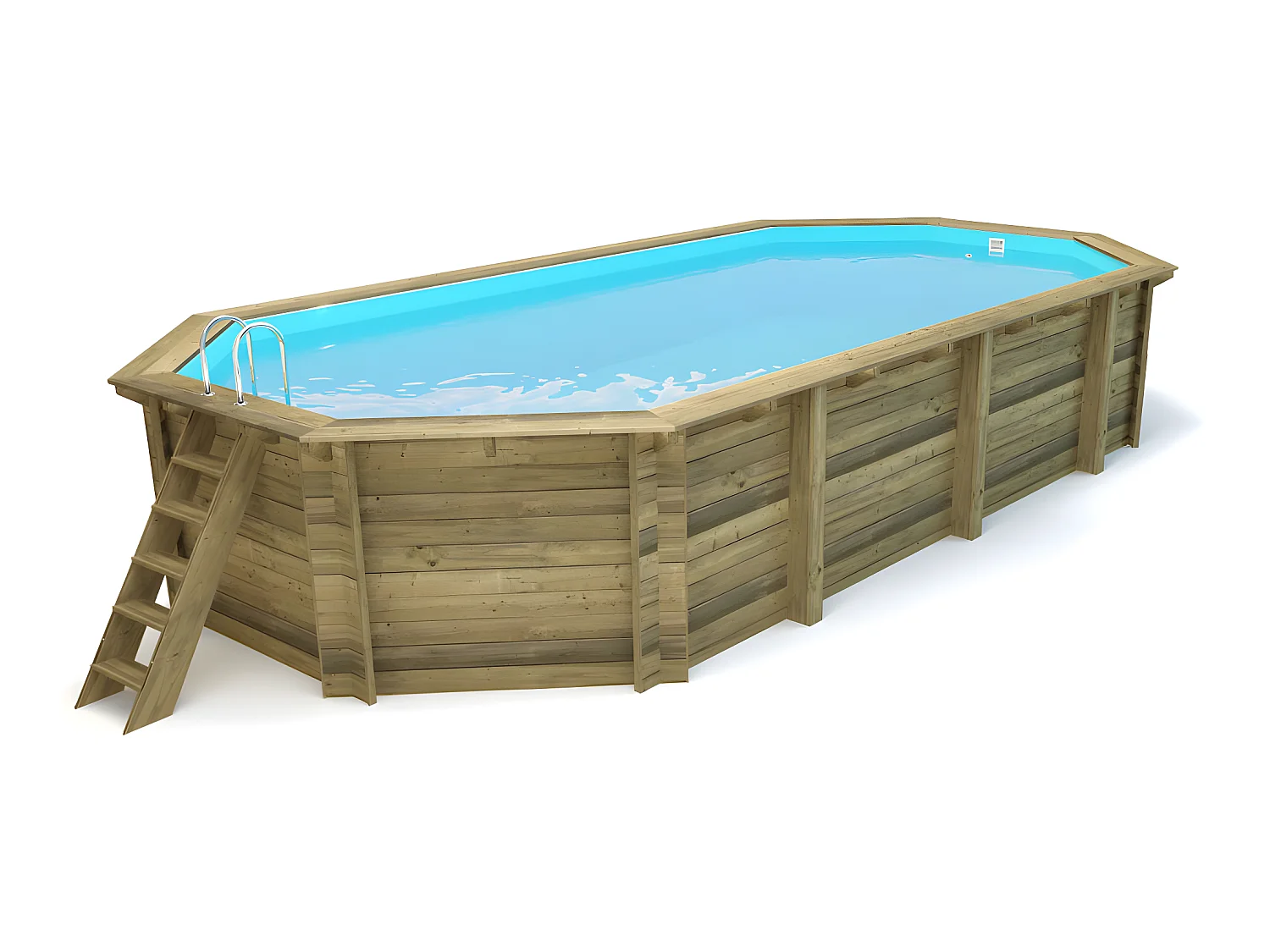 Piscina de madera "Sevilla"  - 8.57 x 4.57 x 1.45 m
