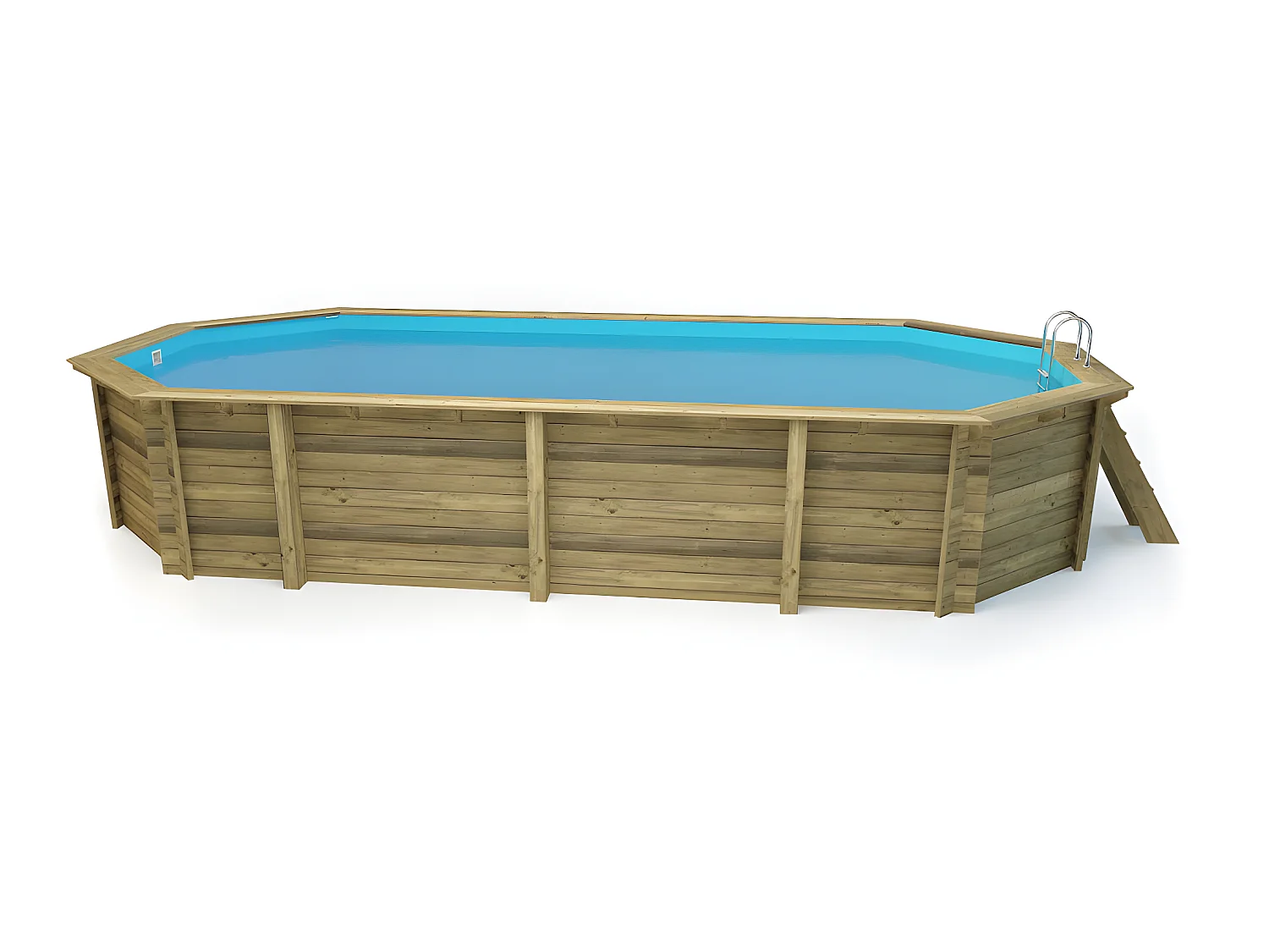 Piscina de madera "Sevilla"  - 8.57 x 4.57 x 1.45 m