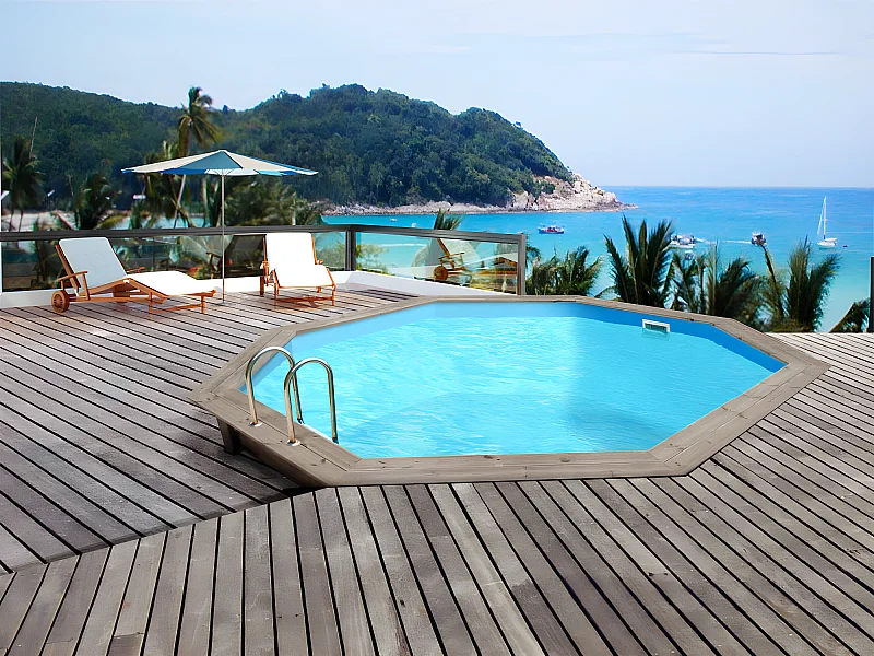 Piscine bois  Venecia " -  5.80 x 1.31m