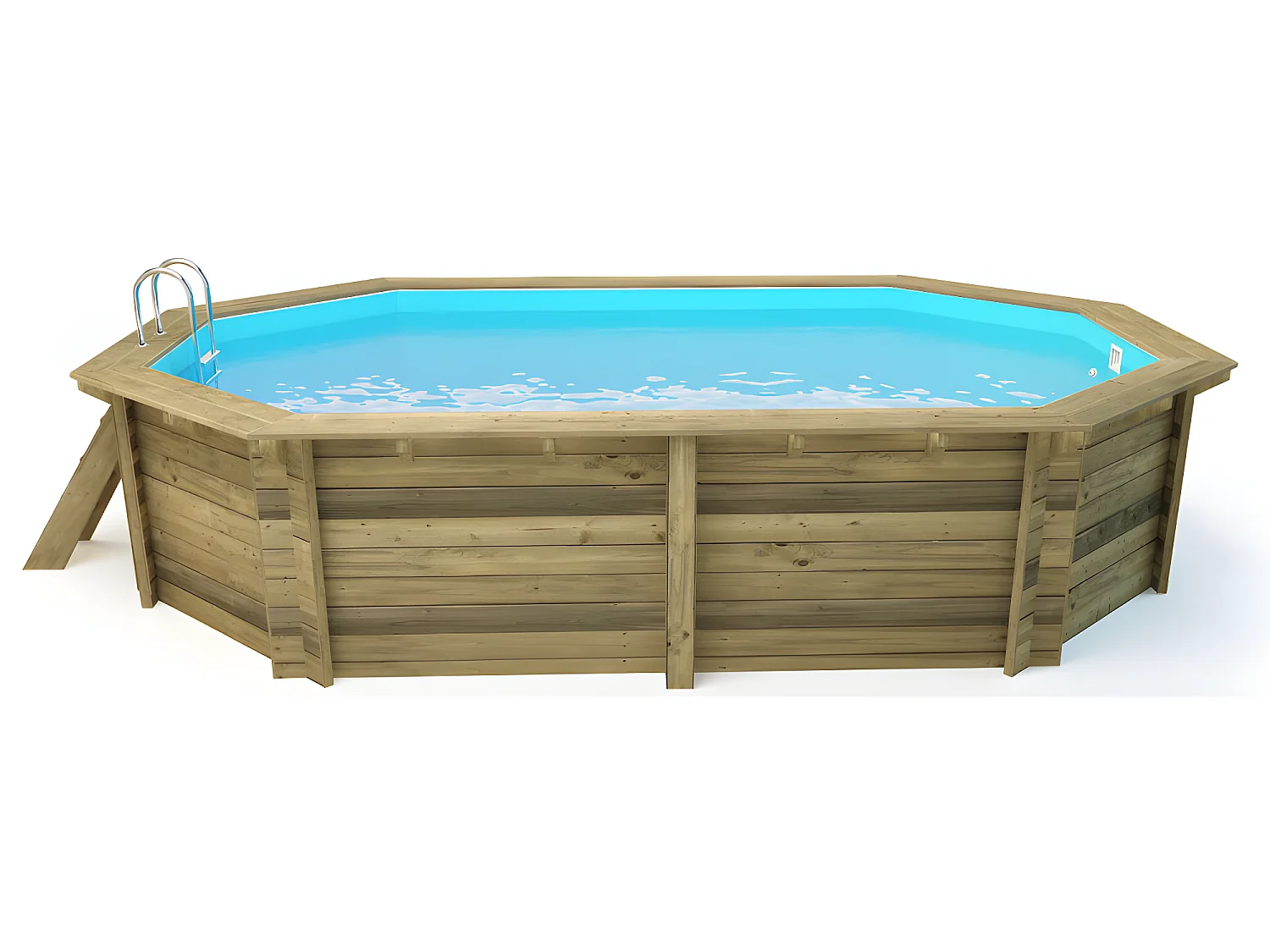 Piscine bois " Rio 120 " - 5.60 x 3.70 x 1.24 m