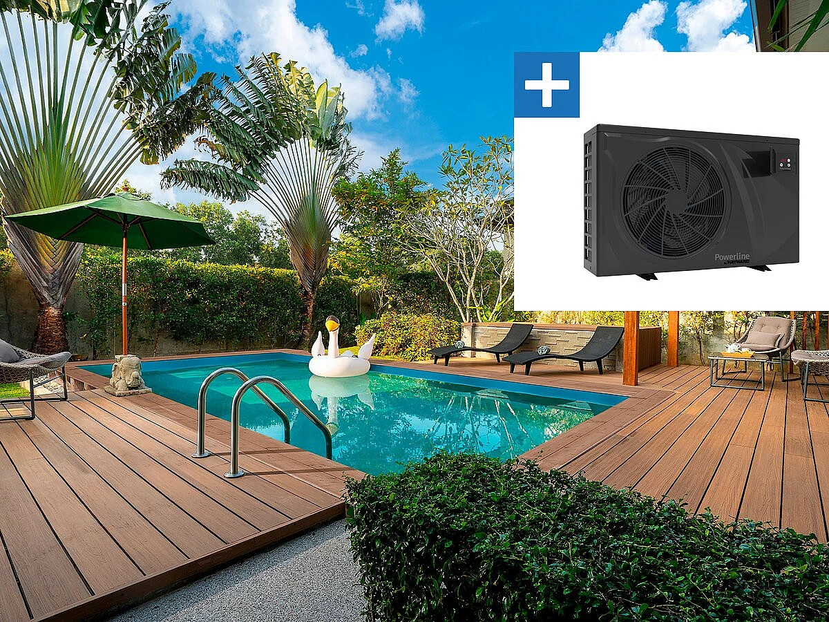 Piscine bois rectangle " Panama "- 6.20 x 4.10 x 1.45 m + Bâche à bulles 180 µ - Bâche hiver 280 g/m² +