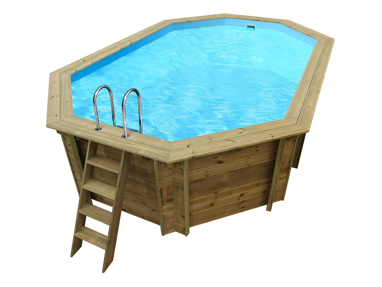 Piscina de madera "Cordoue" - 3.48 x 2.15 x 1.18 m