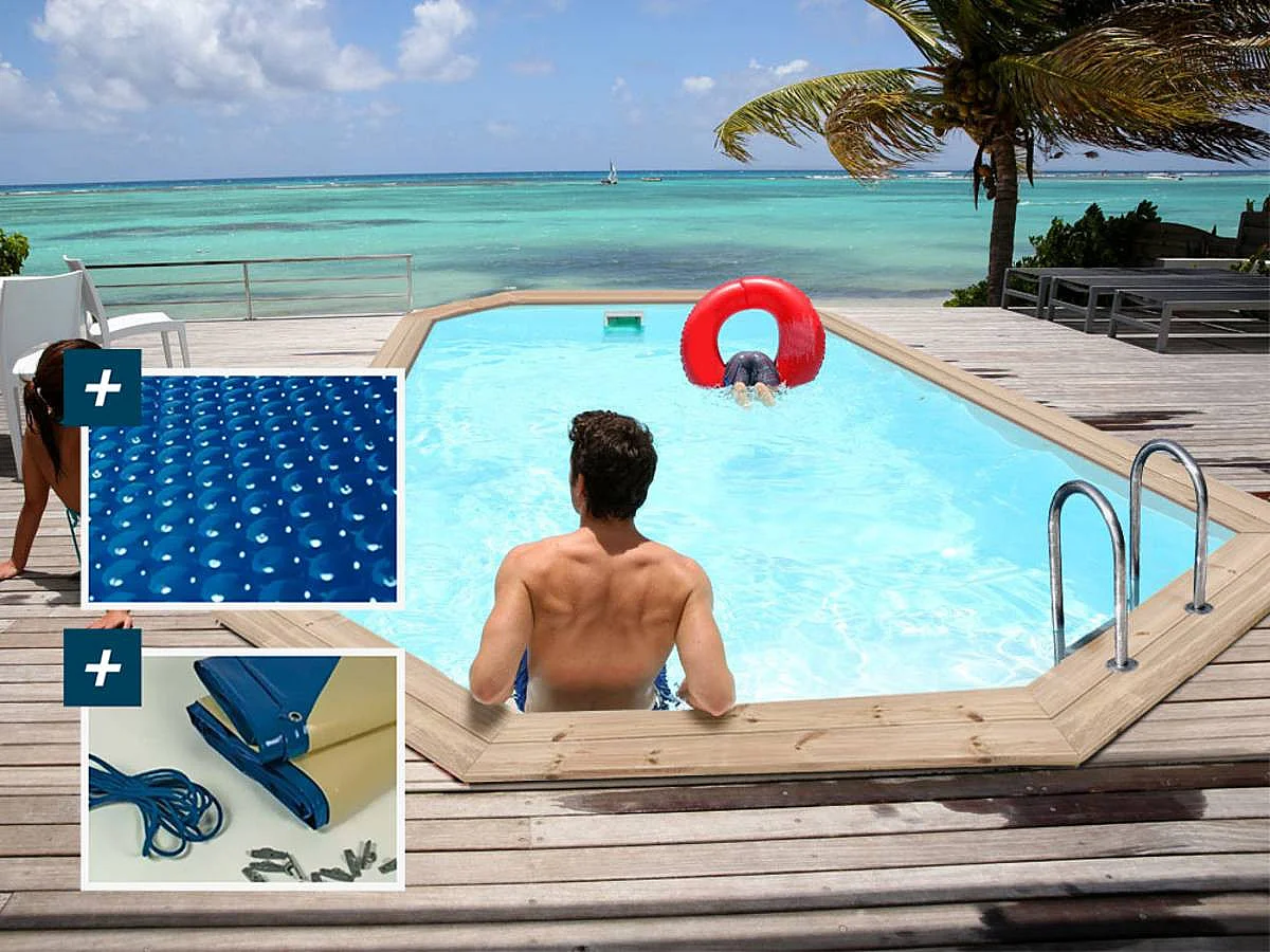 Piscine bois " Cordoue " - 3.48 x 2.15 x 1.18 m