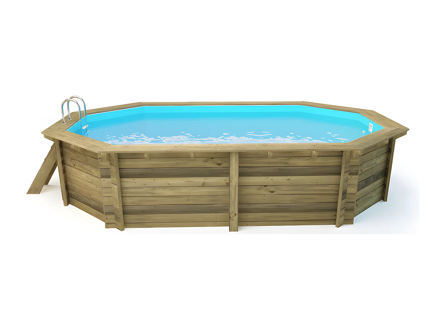 Piscine bois " Miami 130 " - 4.86 x 3.36 x 1.30 m
