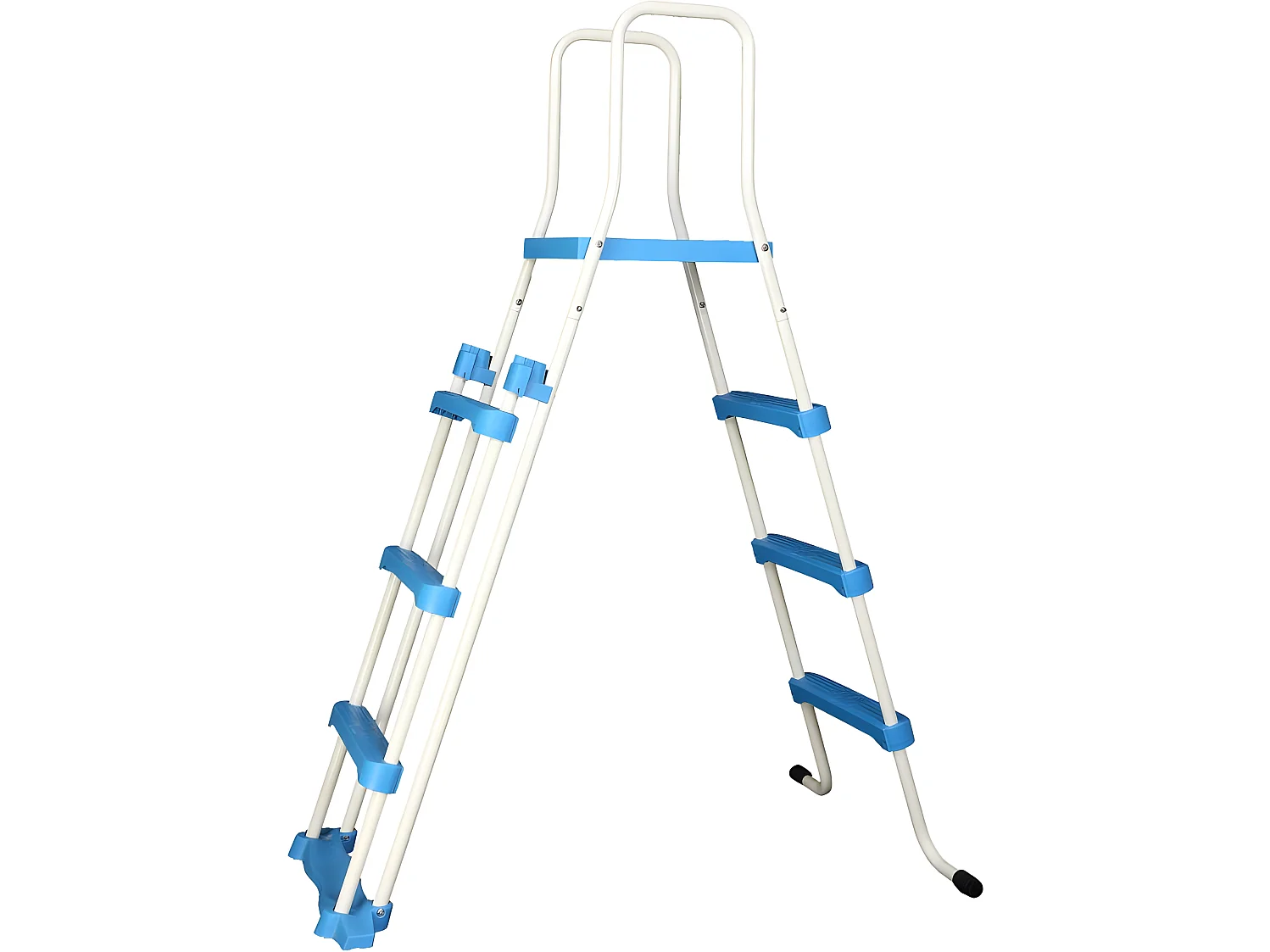 Piscina in acciaio rotonda "Punta Cana" effetto bianco -  Ø 4.60 x 1.20 m