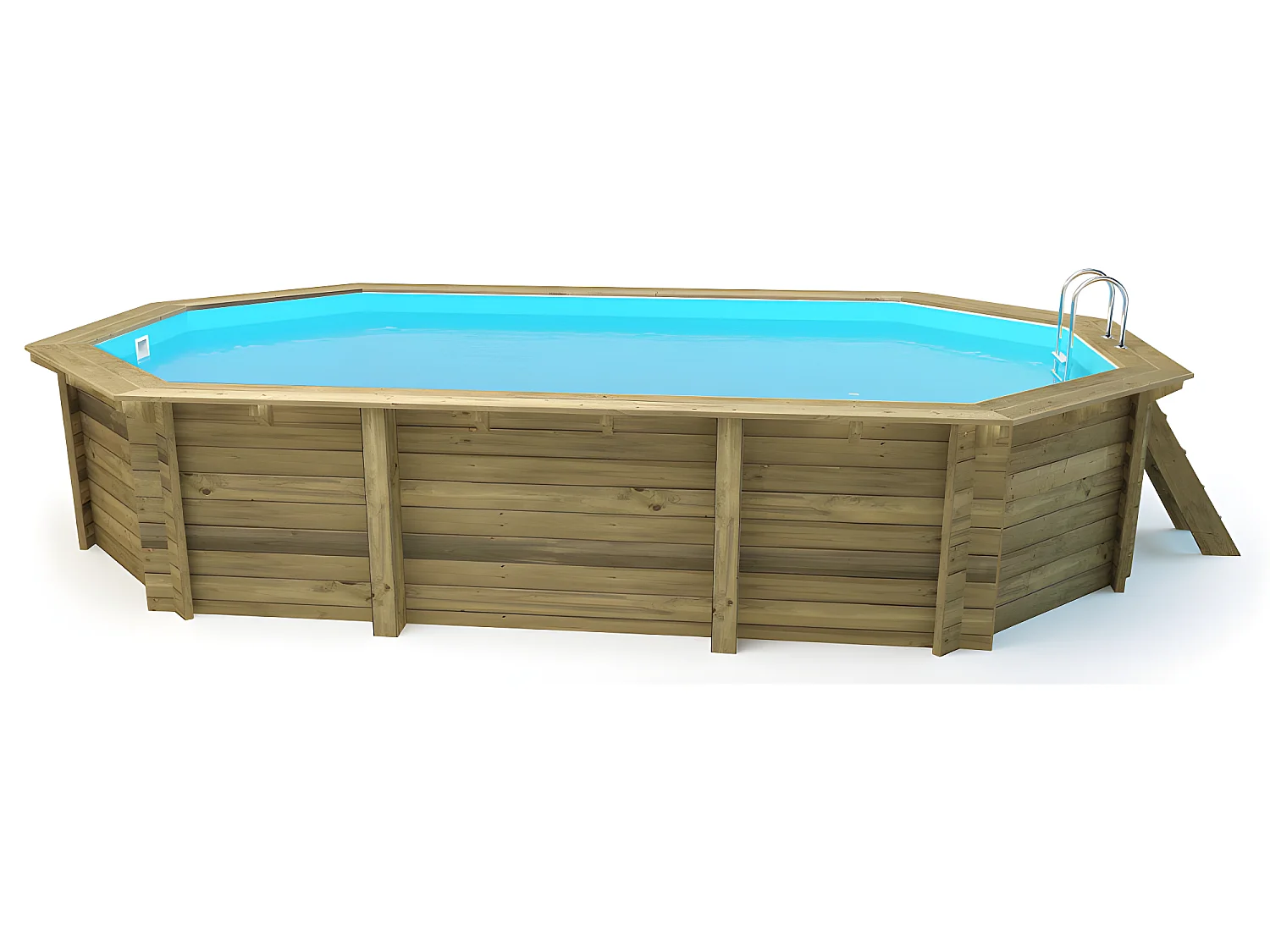 Piscine bois " Sao Paulo " - 6.57 x 4.07 x 1.20m