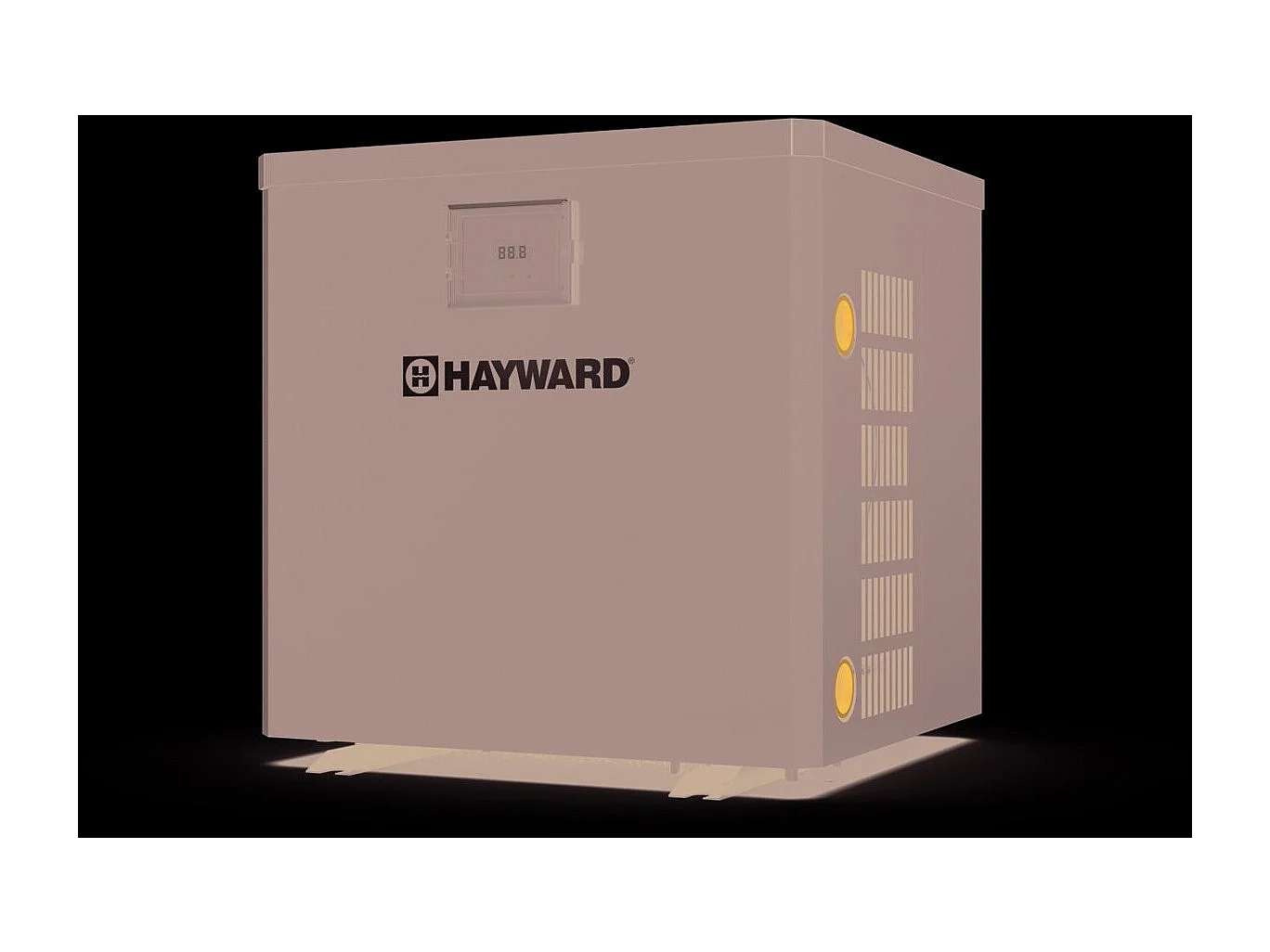 Piscine bois " Cordoue " - 3.48 x 2.15 x 1.18 m + Pompe à chaleur  3.5 kw/h - Hayward - "Micro" - Noir