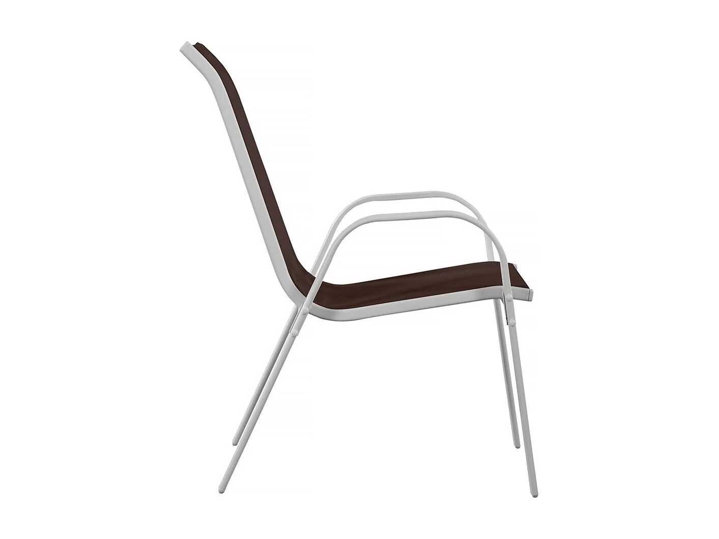 Tuinstoel "Cordoba" stoel fauteuil outdoor textileen - Phoenix - Taupe - grijs bruin - Set 2 stuks