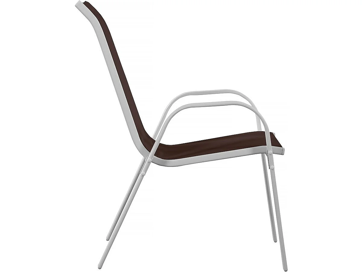 Fauteuil jardin Textilène "Cordoba" - Phoenix - Taupe - Lot de 2