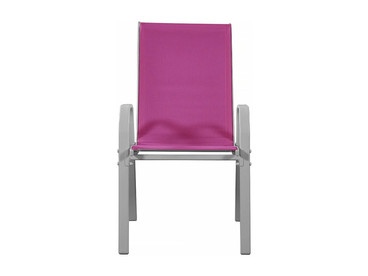 Fauteuil jardin Textilène "Cordoba" - Phoenix - Rose - Lot de 2