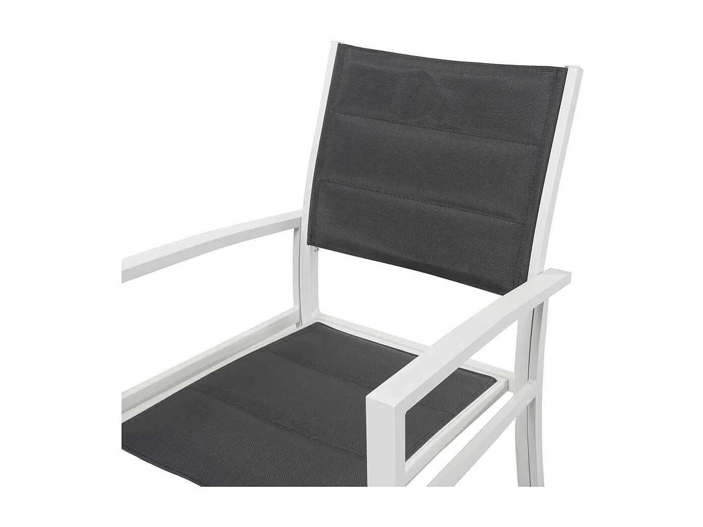 Sedia da giardino in alluminio e textilene BRAZIL / CANARIES - Phoenix - Grigio chiaro