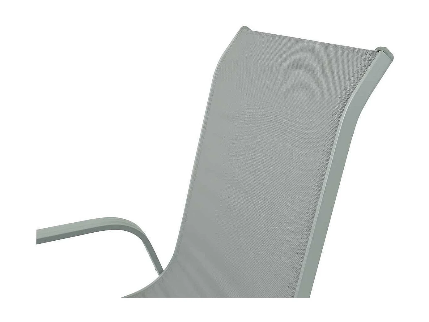 Sedia da giardino in alluminio e textilene PORTO - Phoenix - Grigio chiaro - 2 pezzi