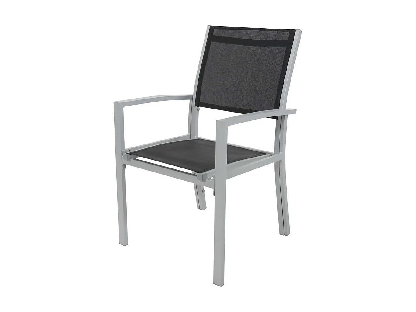 Juego de 2 sillas para jardín- textileno "Tropic" - Phoenix - negro