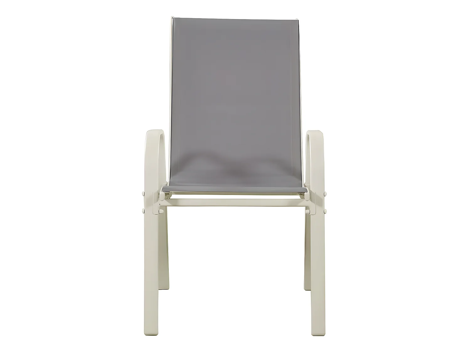 Fauteuil jardin Textilène "Cordoba" - Phoenix - Gris clair - Lot de 4