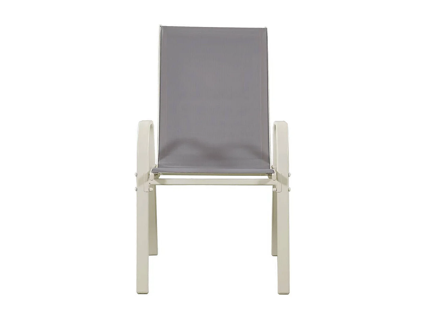 Fauteuil jardin Textilène "Cordoba" - Phoenix - Gris clair - Lot de 4
