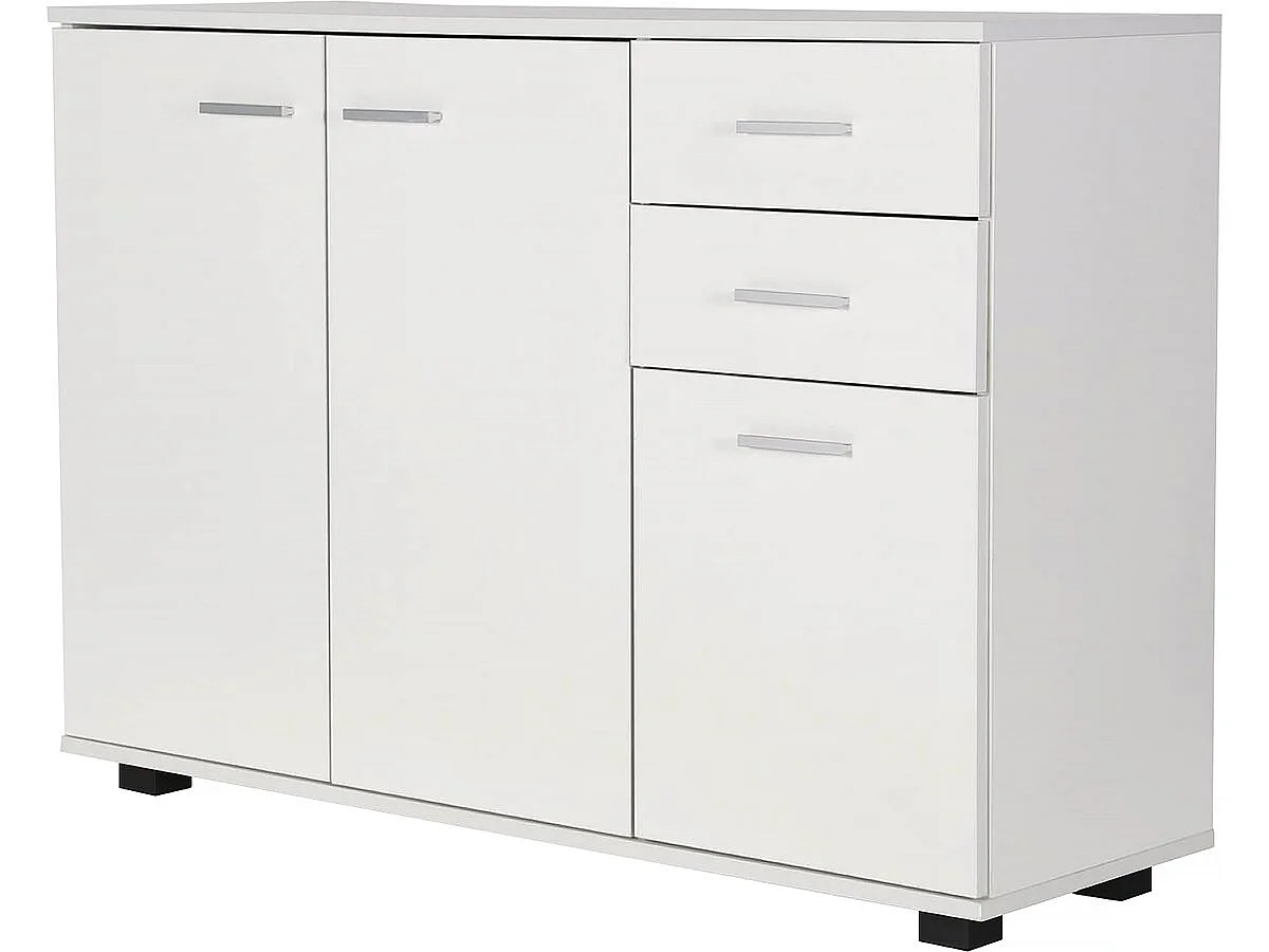 Aparador "Boswell" - 107 x 78 x 35 cm - Blanco