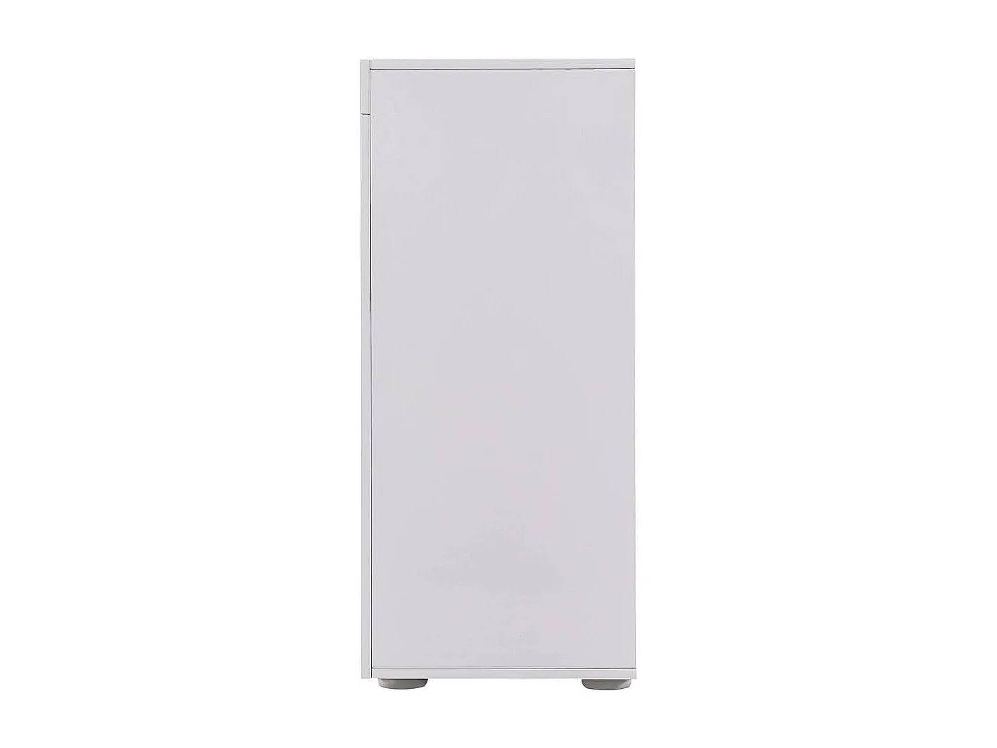 Credenza Buffet a LED "Bogota" - 155 x 40 x 92 cm -Rovere / bianco laccato