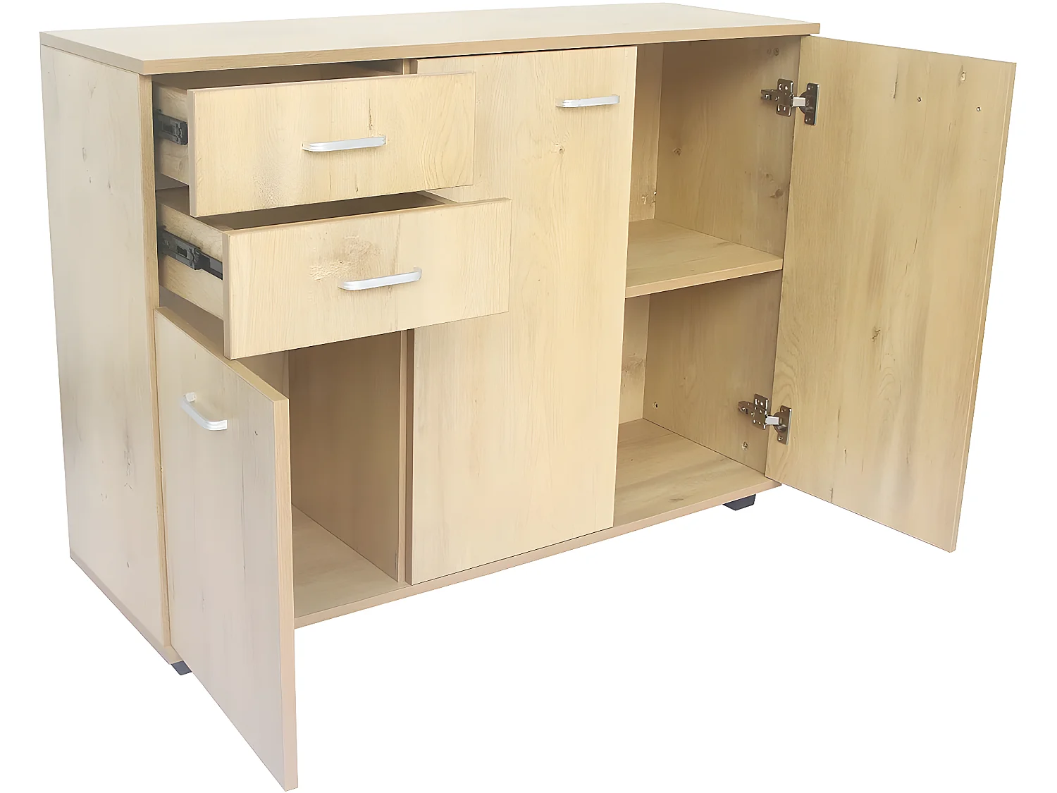 Buffet "Boswell" - 107 x 78 x 35 cm - Chêne