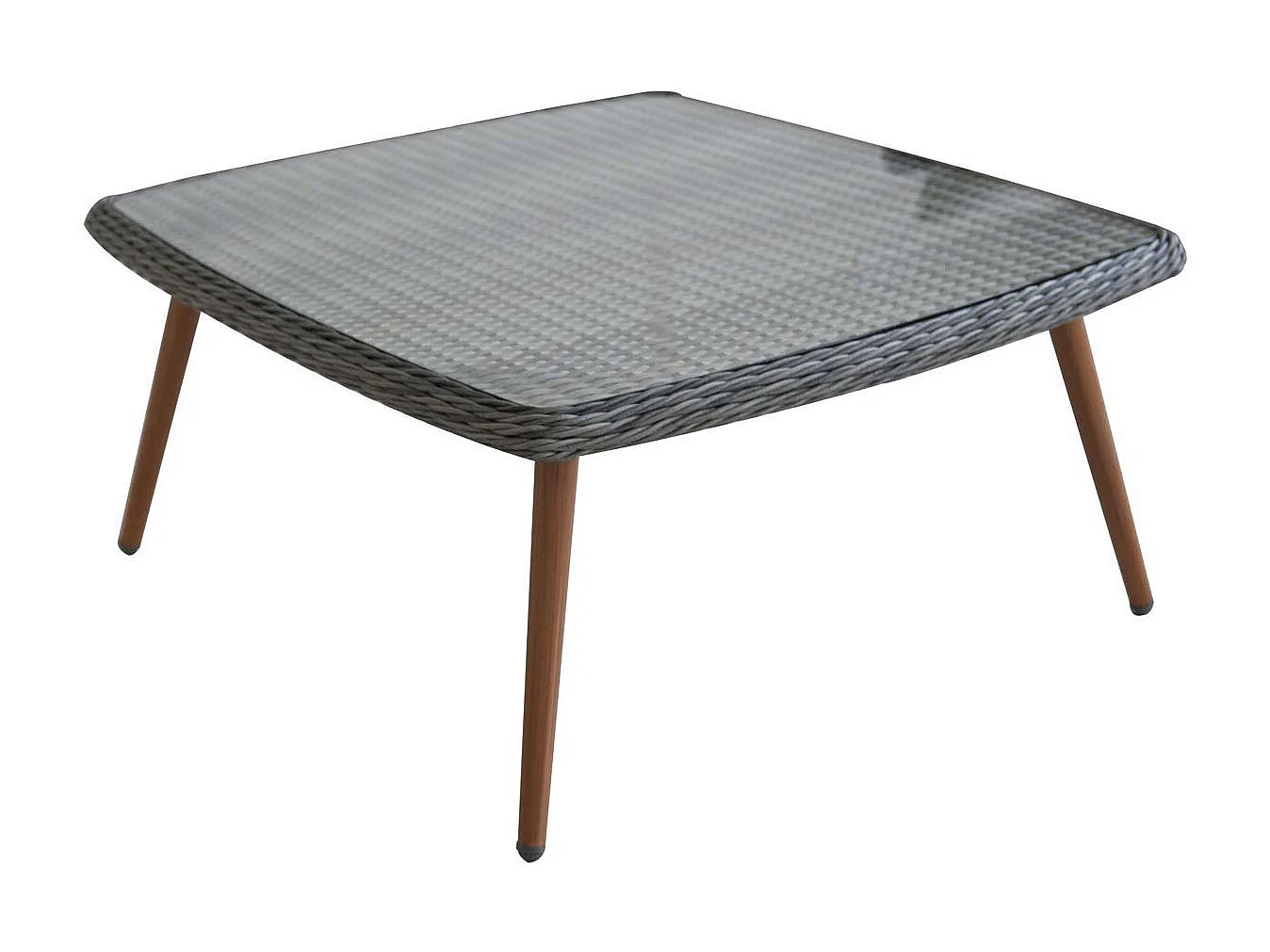 Salon de jardin résine tressée "Milazzo" - Florida - Gris