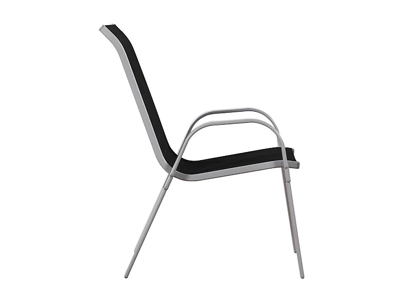 Móveis de jardim em têxtil "Cordoba" - Phoenix - 6 lugares - Preto