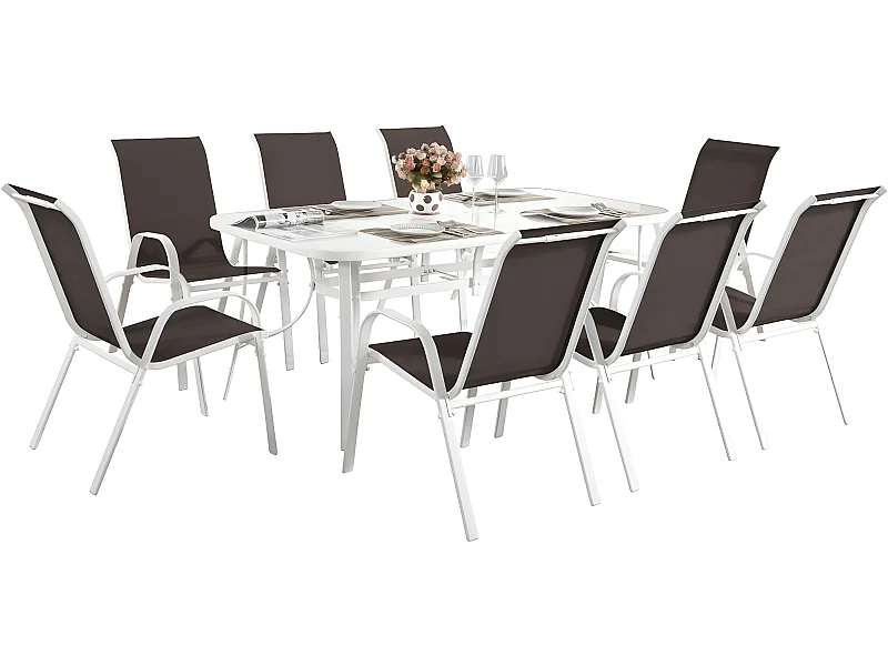 Salon de jardin "Cordoba XL 180" - Phoenix - Taupe