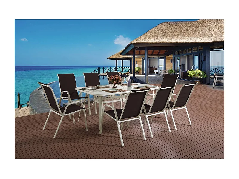 Conjunto de móveis de jardim "Cordoba XL 180" - Phoenix - Taupe