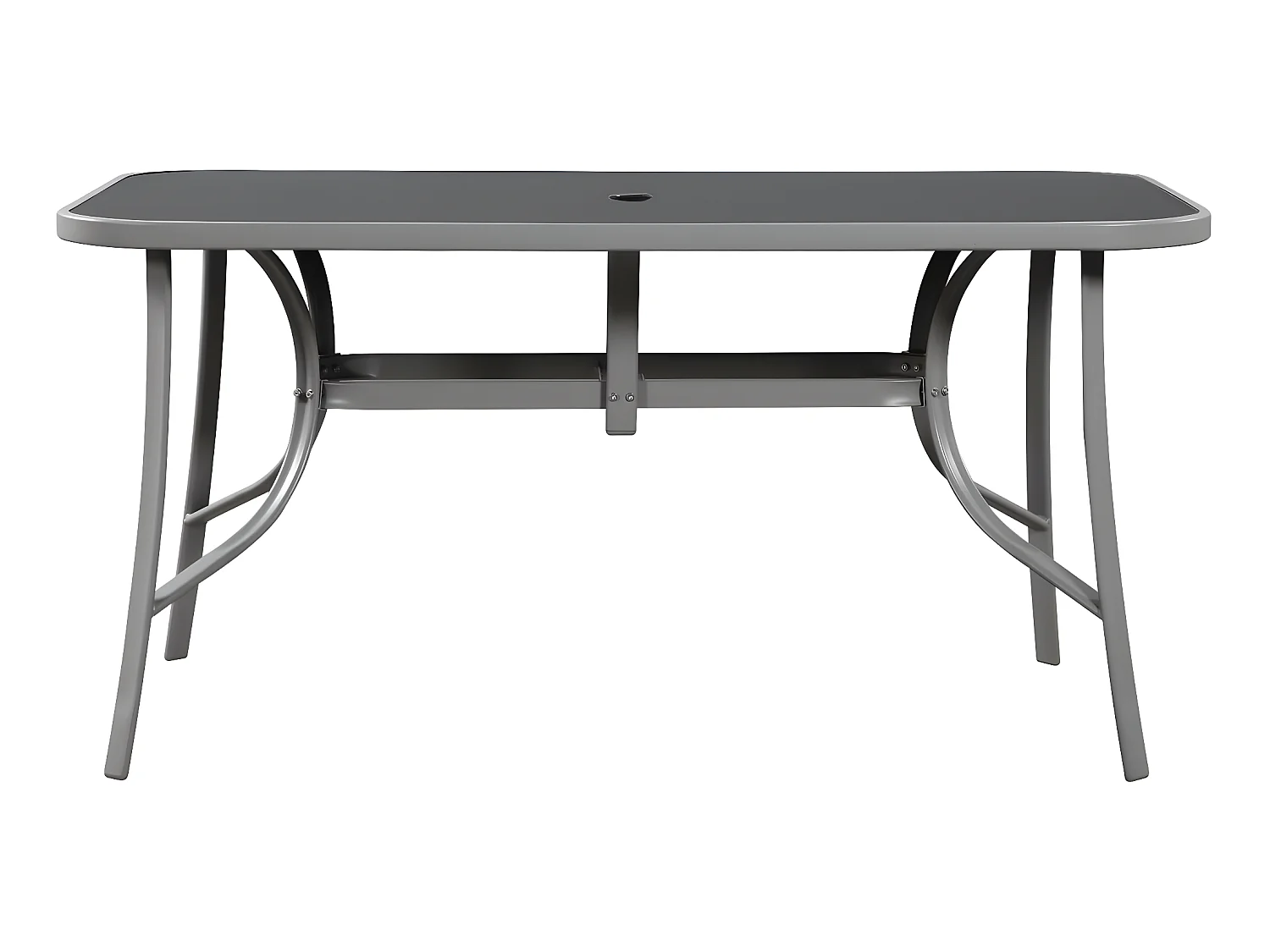 Salon de jardin en textilène "Cordoba" - Phoenix - 6 places - Gris foncé