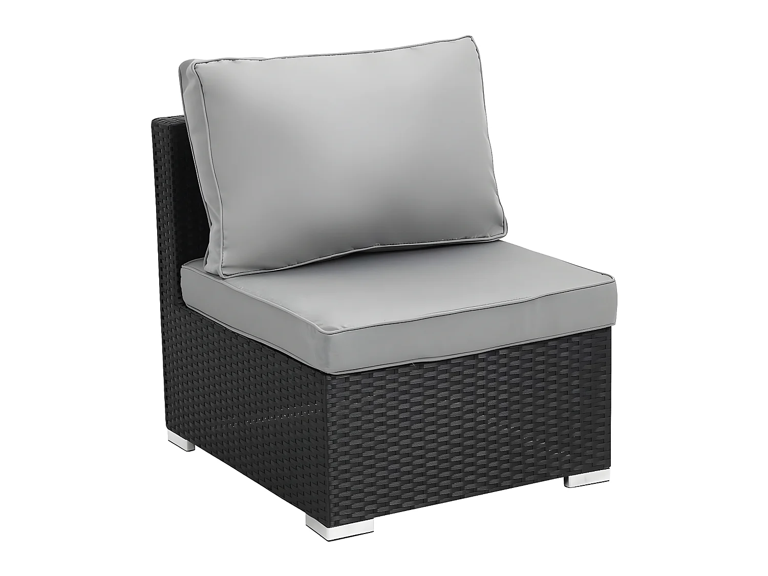 Salotto da giardino Meridian 2 pezzi Ibiza - Atlanta - Nero