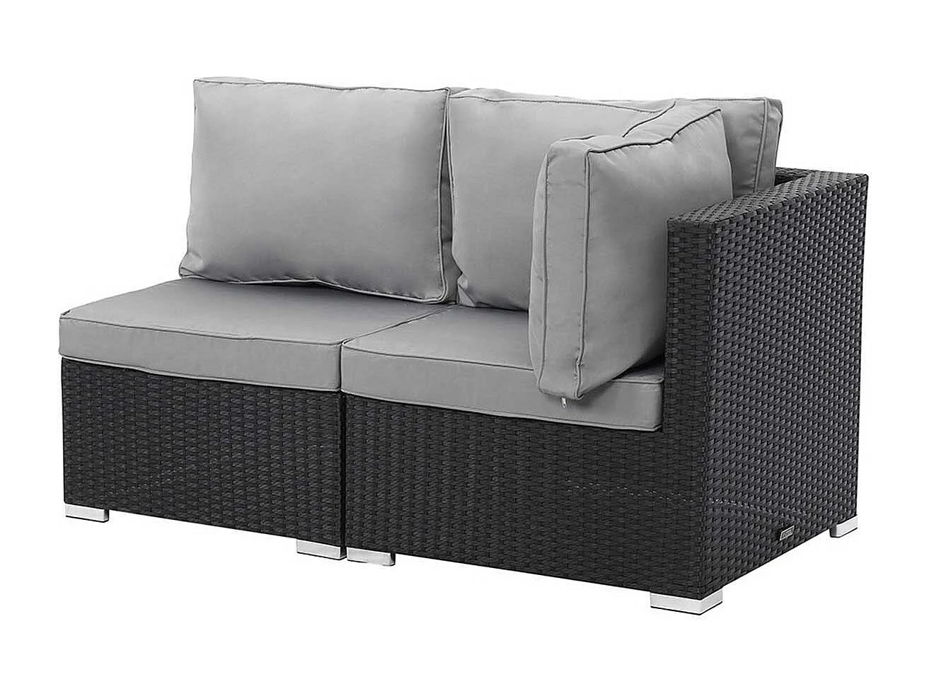 Salon de jardin "Ibiza"  Atlanta 2 piezas - Negro