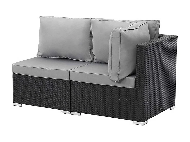 Salon de jardin "Ibiza"  Atlanta 2 piezas - Negro