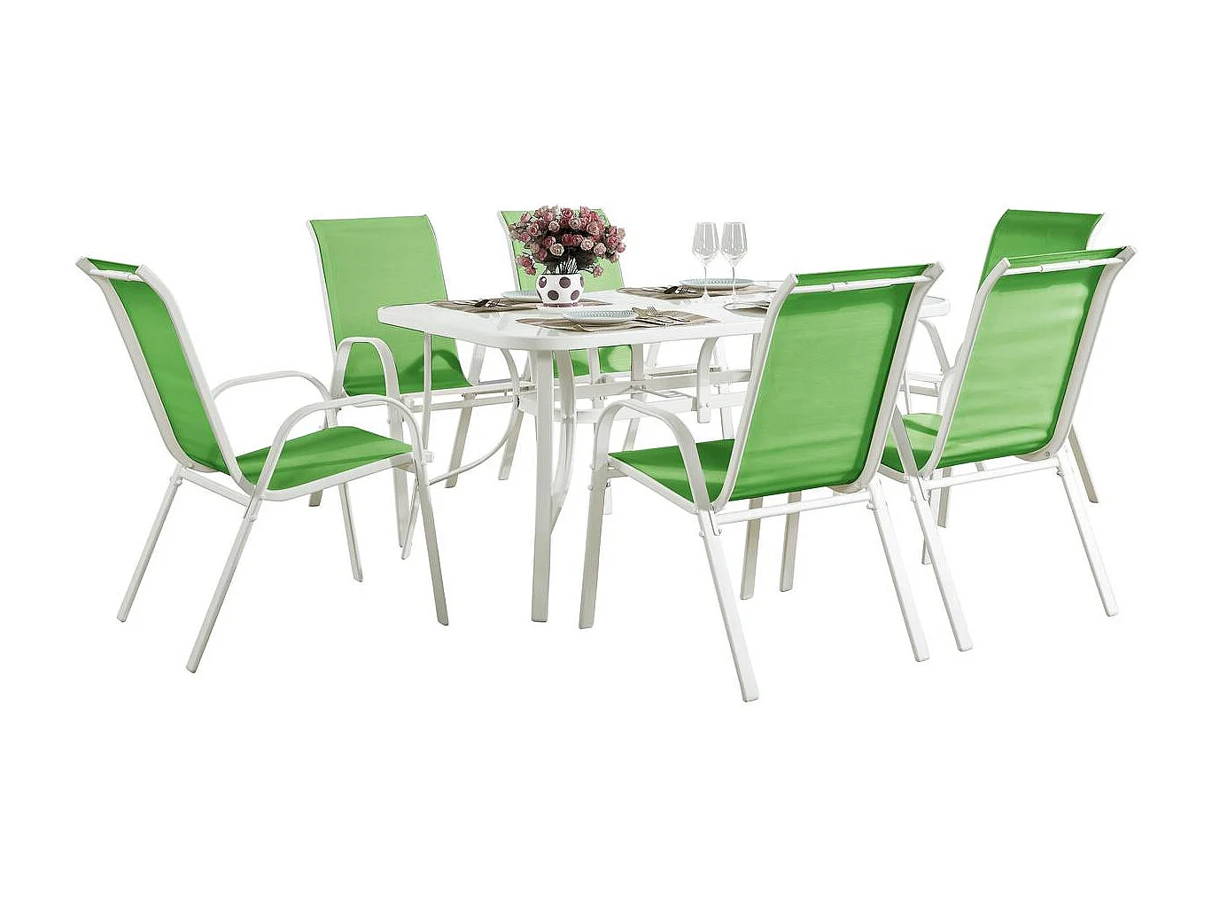 Tuinset textileen "Cordoba" - Phoenix - Groen