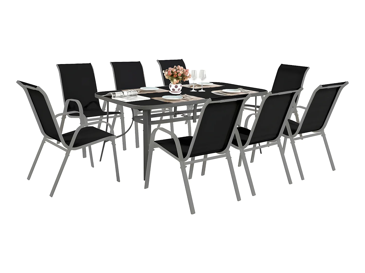 Salon de jardin  Cordoba + Tropic 8 personnes