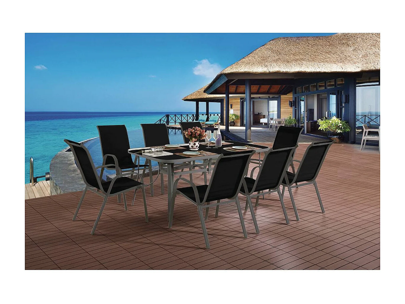 Salon de jardin  Cordoba + Tropic 8 personnes