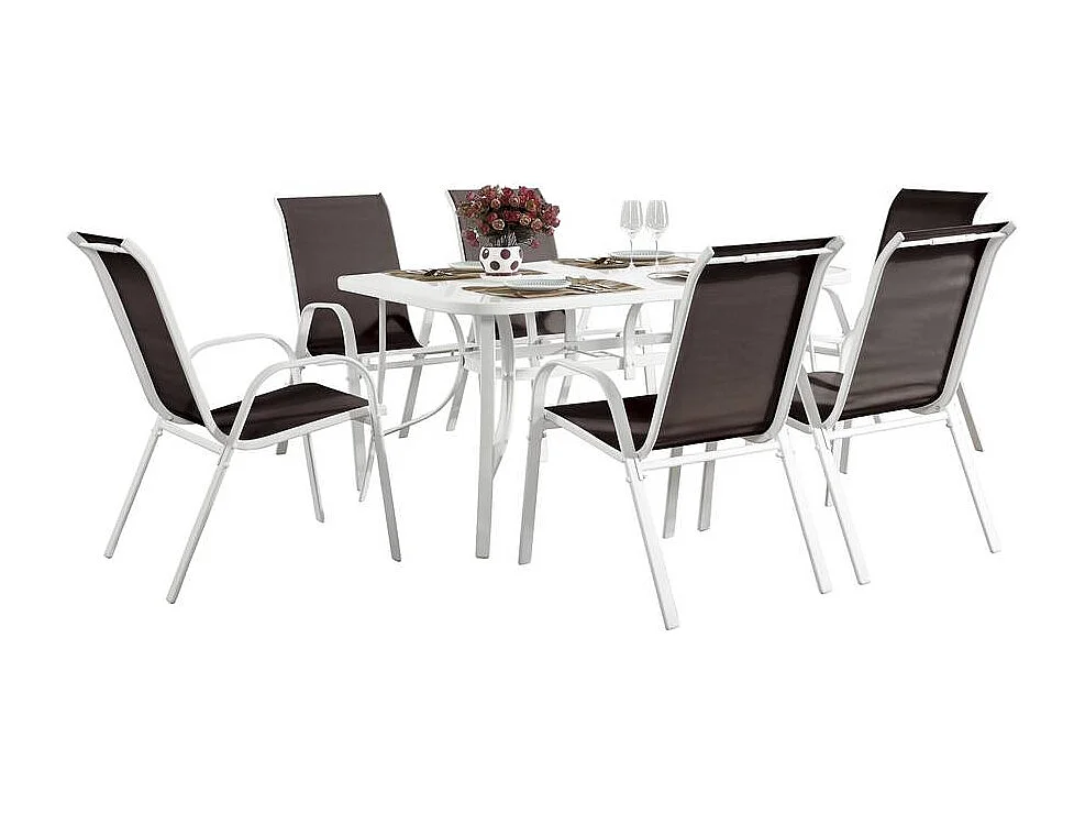 Salon de jardin en textilène "Cordoba" - Phoenix - Taupe