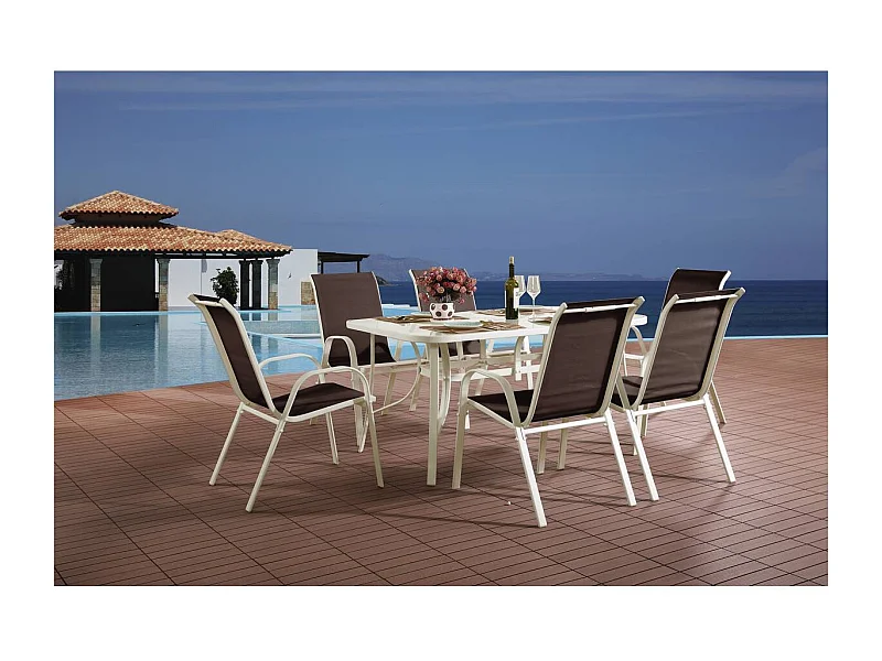 Conjunto de móveis de jardim "Cordoba" - Phoenix - Taupe