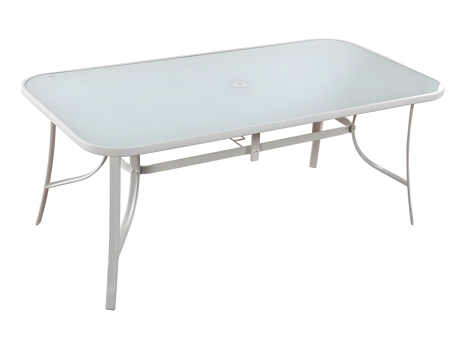 Tuinset "Cordoba XL 180" - Phoenix - Grijs: modern design van staal en textilene voor gezellige maaltijden buiten