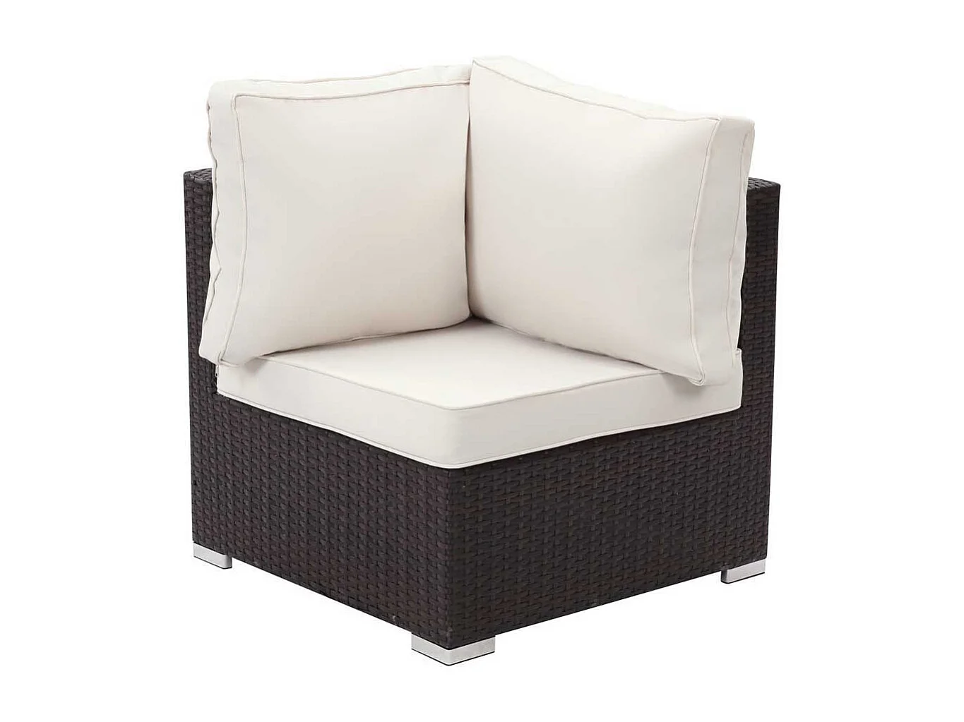 Salon jardin méridienne 2 pcs "Ibiza" - Buffalo - Marron