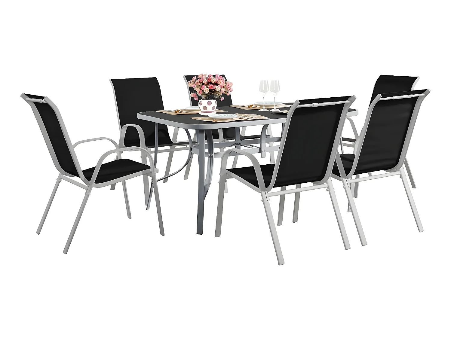 Salon de jardin  Cordoba + Tropic 6 personnes