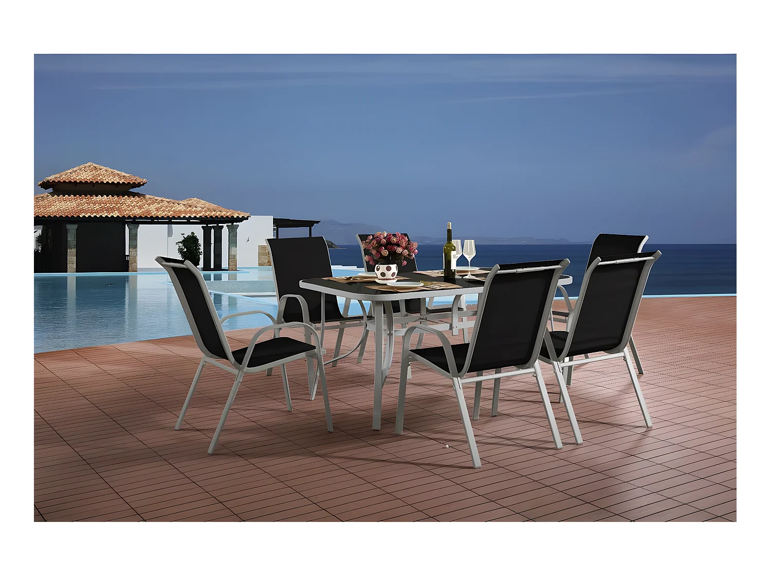 Salon de jardin  Cordoba + Tropic 6 personnes