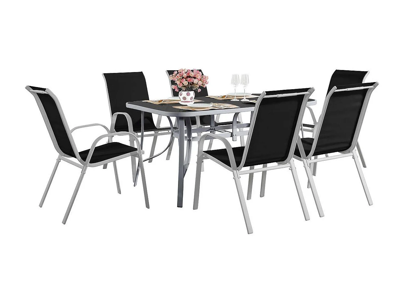 Salon de jardin  Cordoba + Tropic 6 personnes