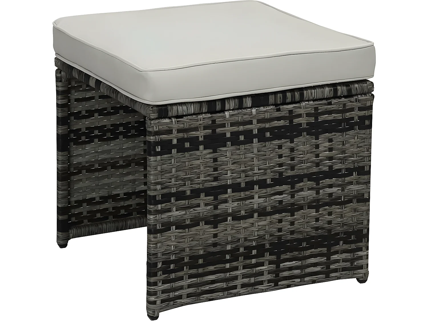 Hocker 2er-Set Chicago - "Florida" - Grau