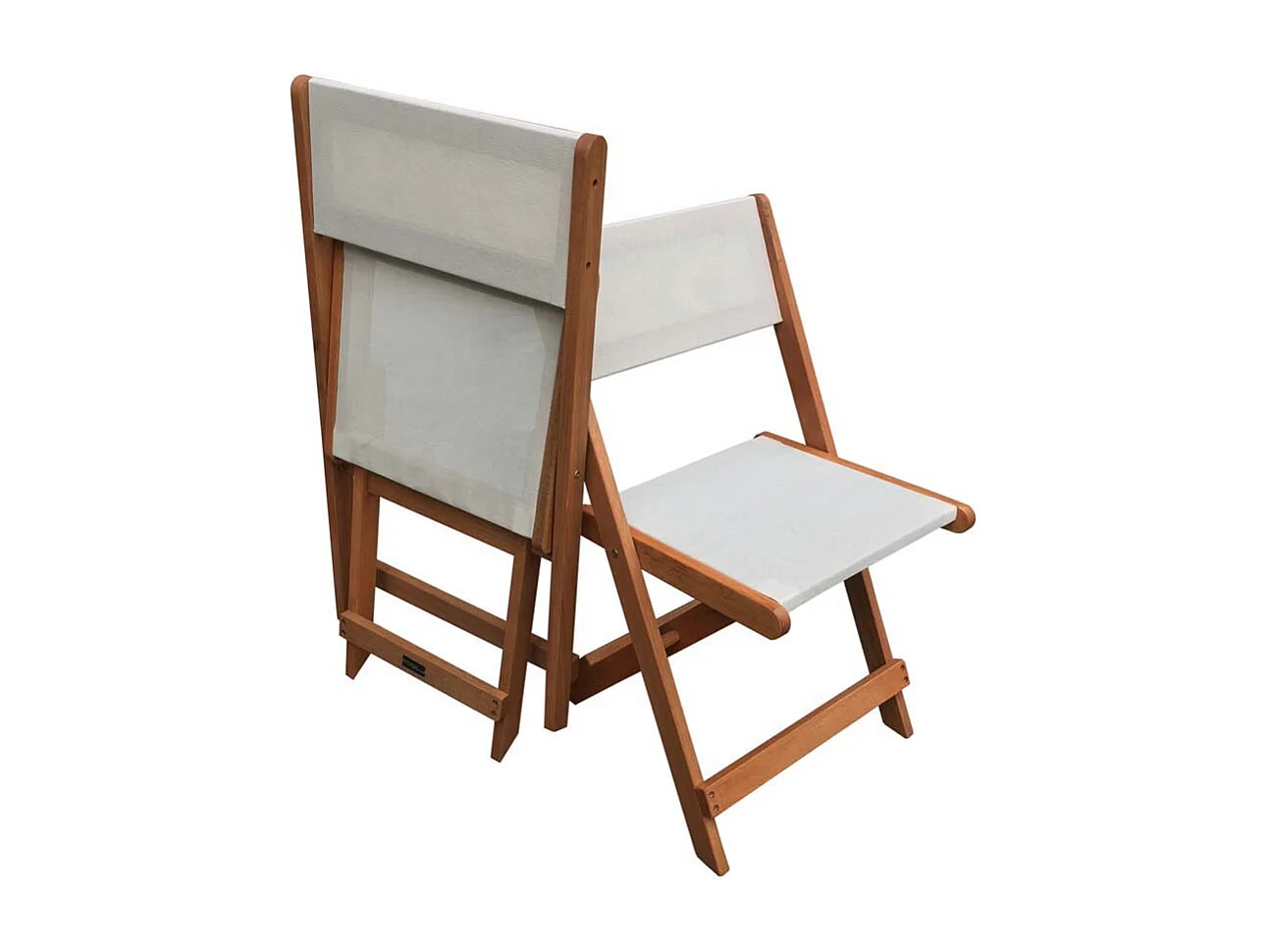 Salon de jardin repas "Séoul" - 1 Table + 6 chaises - Maple - Beige