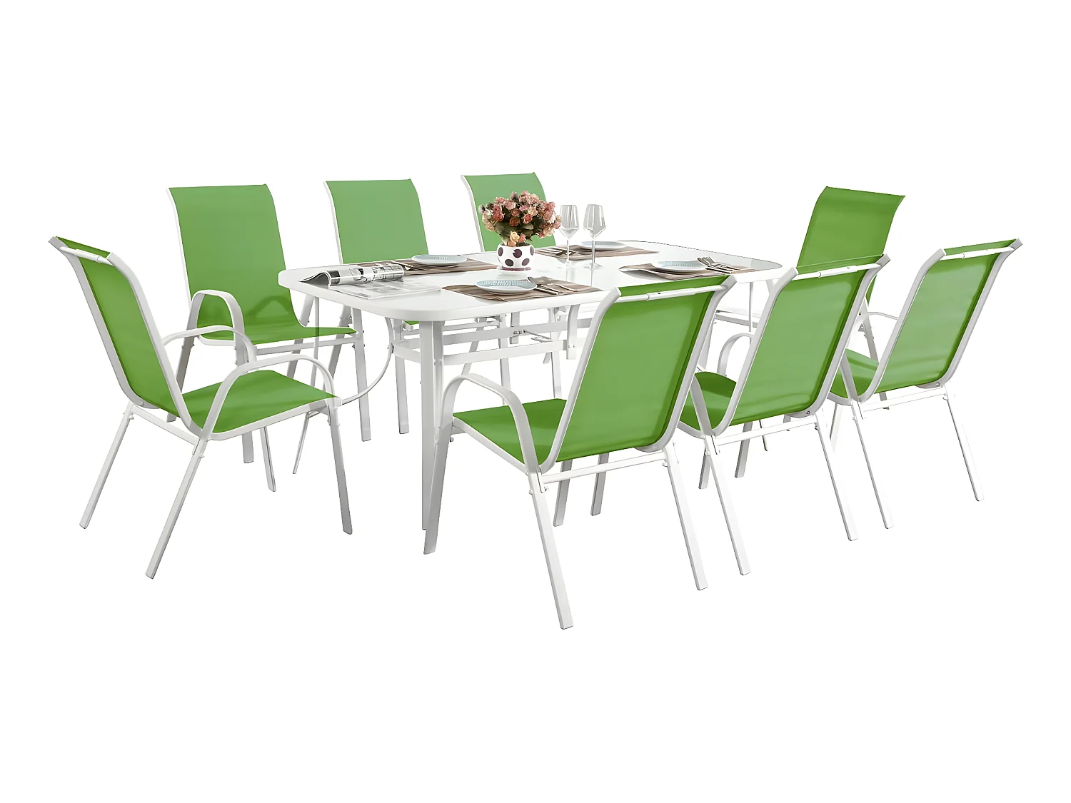 Salon de jardin "Cordoba XL 180" - Phoenix - Vert