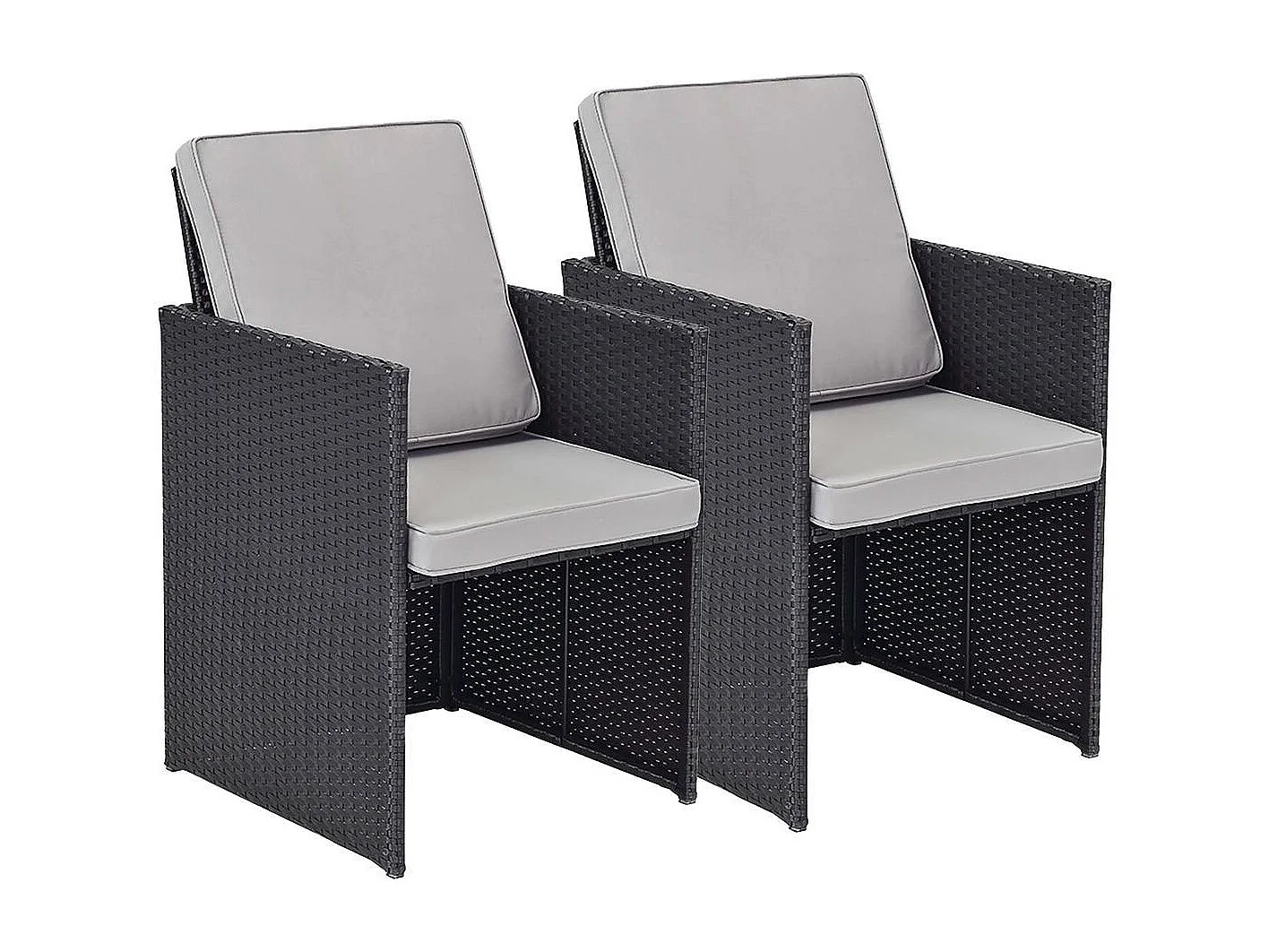 Lote de 2 sillones Chicago -"Atlanta" -Nero